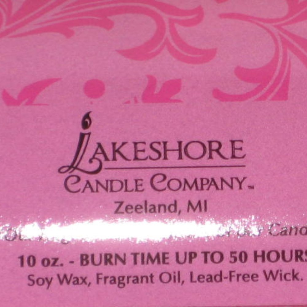 Lakeshore Candle Company 10 oz Candle 50 Hour Burn Time Tumbler Soy Wax NWT - Picture 4 of 5